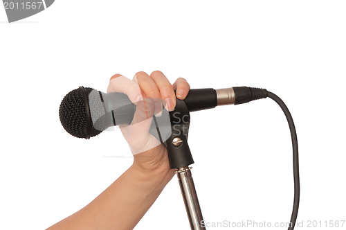 Image of black microphone