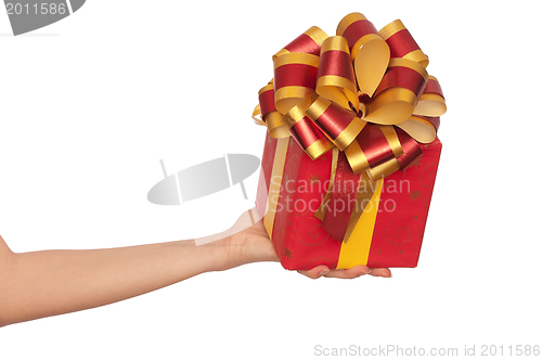 Image of gift with yellow bow