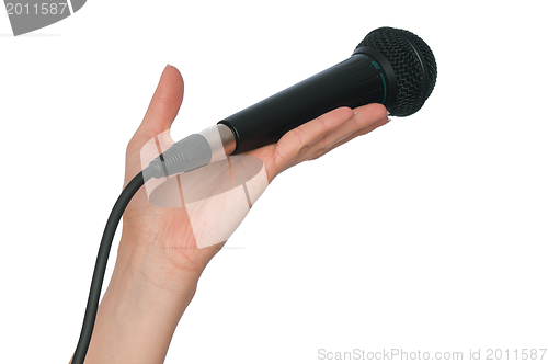 Image of black microphone