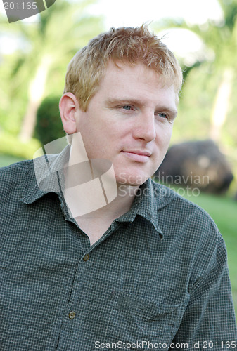 Image of Portrait of a man in the park