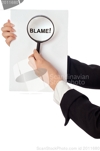 Image of blame report