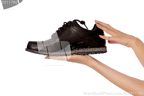 Image of black footwear