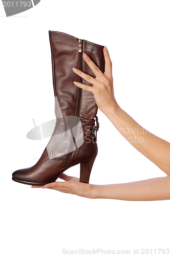 Image of brown footwear