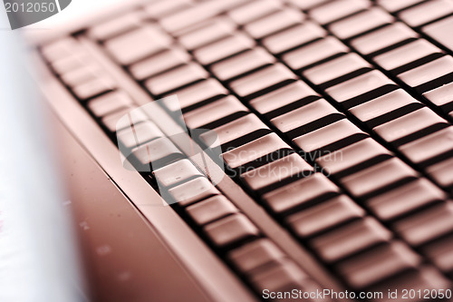 Image of Modern and stylish laptop. 