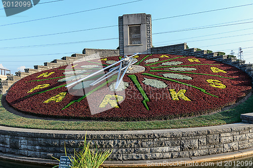 Image of Flower clock in Niagara Falls, Ontario Canada