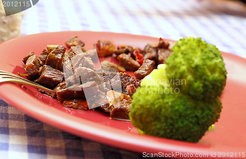 Image of meat with vegetables