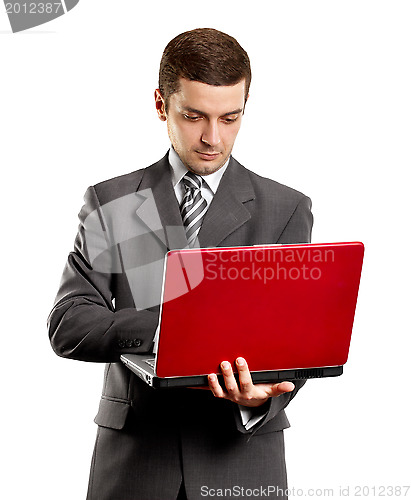 Image of Business Man With Laptop