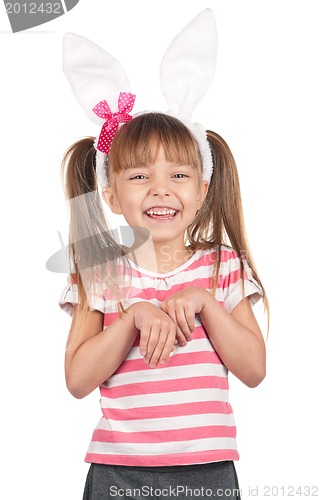 Image of Girl with bunny ears