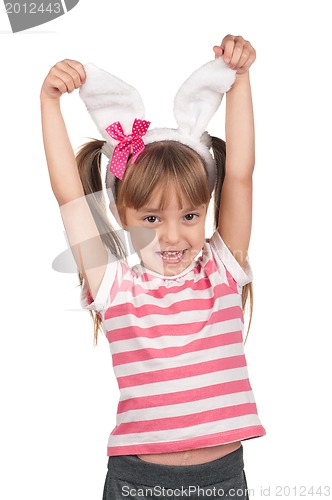 Image of Girl with bunny ears