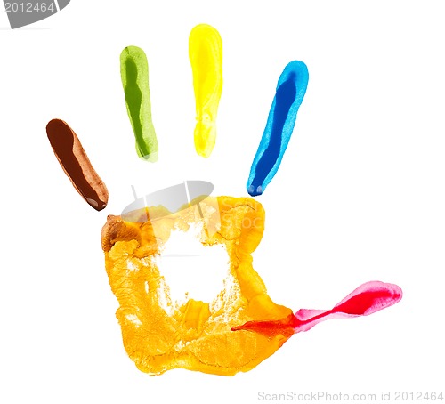 Image of Colorful hand