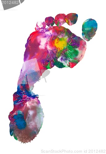 Image of Colorful foot