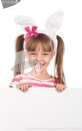 Image of Girl with bunny ears