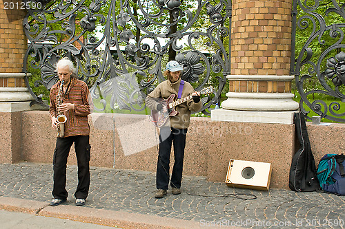 Image of Jazz on the streets of St. Petersburg. Russia