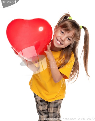 Image of Girl with heart