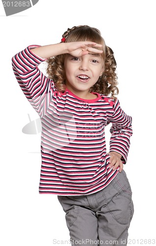 Image of Portrait of emotionally girl
