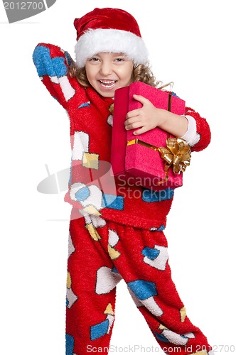 Image of Little girl in pajamas