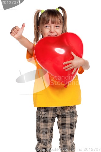 Image of Girl with heart