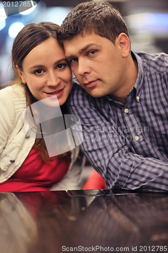 Image of happy couple outdoor