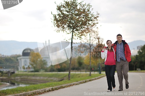 Image of happy couple outdoor