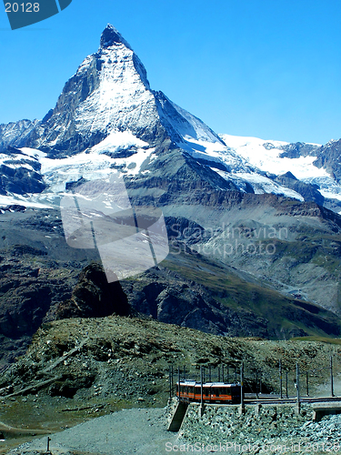 Image of Matterhorn with train