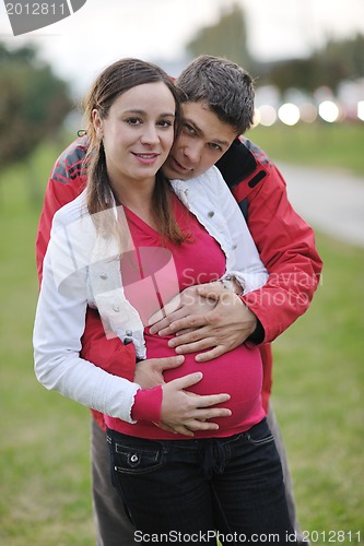 Image of happy couple outdoor