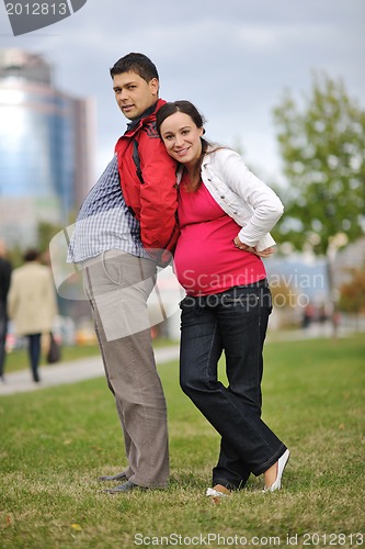 Image of happy couple outdoor