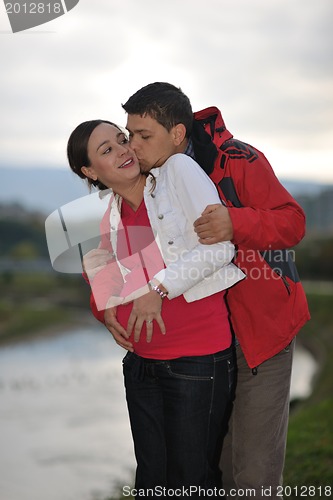Image of happy couple outdoor