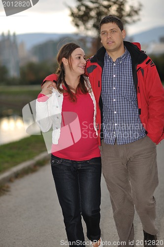 Image of happy couple outdoor
