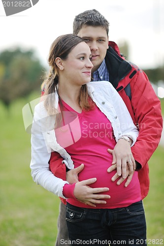 Image of happy couple outdoor