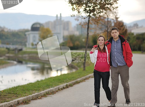 Image of happy couple outdoor