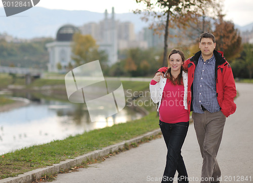 Image of happy couple outdoor