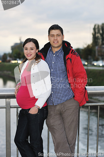 Image of happy couple outdoor