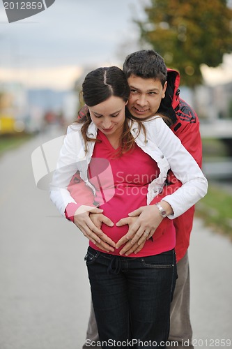 Image of happy couple outdoor