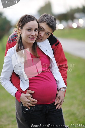 Image of happy couple outdoor