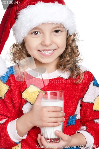 Image of Little girl in pajamas