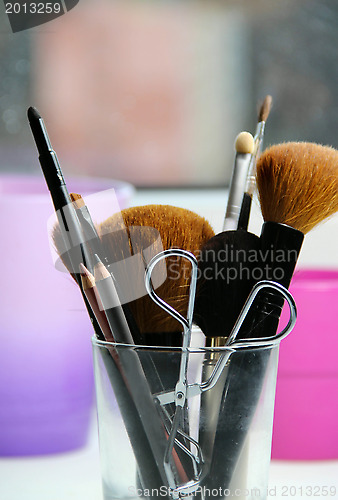 Image of Big set of make-up brushes 