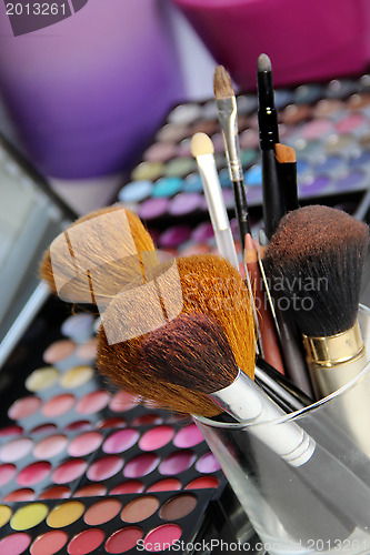 Image of Big set of make-up brushes 