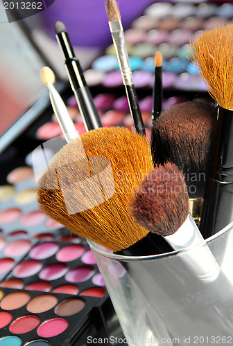 Image of Big set of make-up brushes 