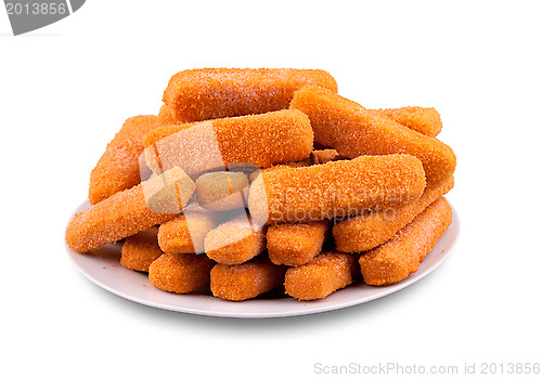 Image of Fish fingers on a plate