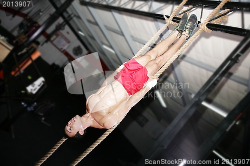 Image of Crossfit Rope Training on a dark background.