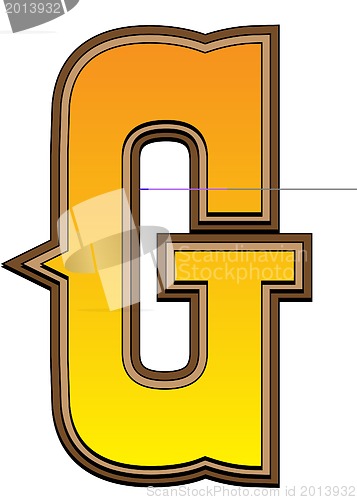 Image of Western alphabet letter - G