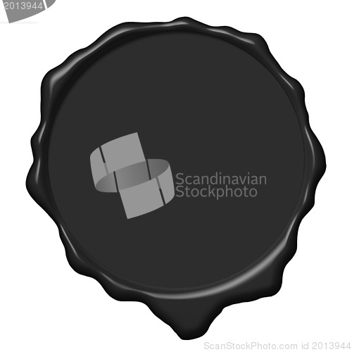 Image of Black wax empty seal