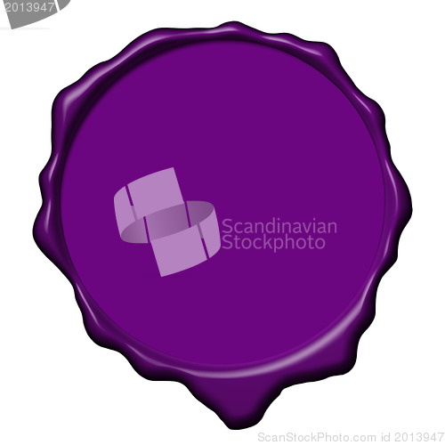 Image of Violet wax empty seal