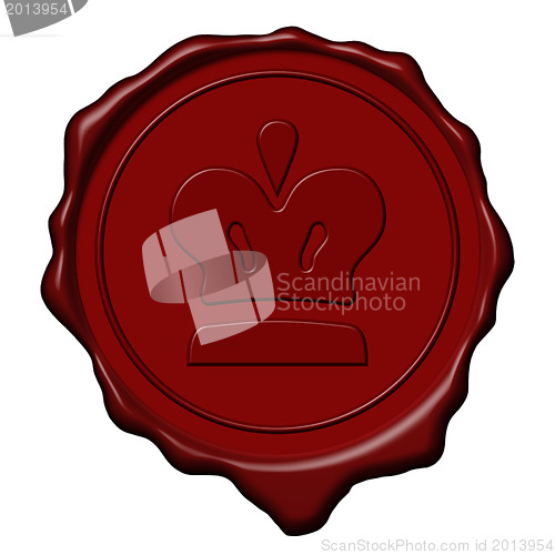 Image of King crown wax seal