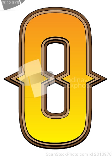 Image of Western alphabet letter - O