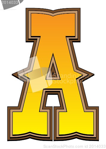 Image of Western alphabet letter - A