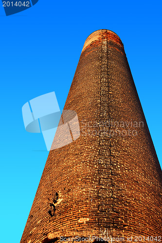 Image of Old brick furnace tower