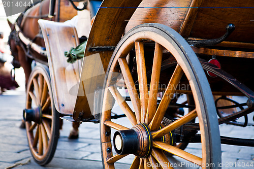 Image of Old wood carriage