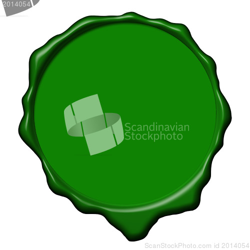 Image of Green wax empty seal