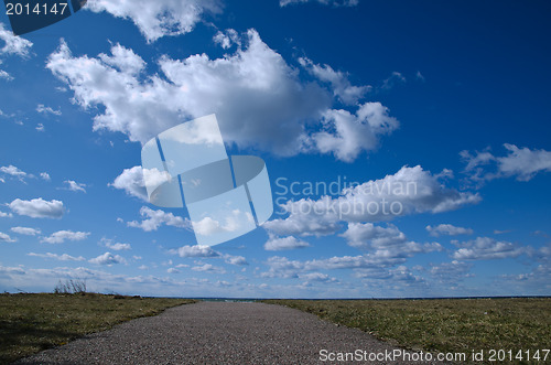 Image of Path with blue sky